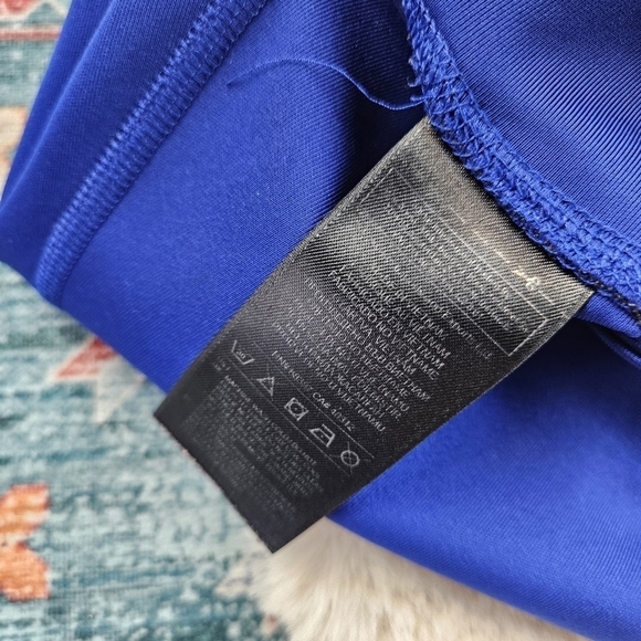 Adidas Multicolor Blue Crop Climalite Leggings DU1852 Small - Picture 4 of 8